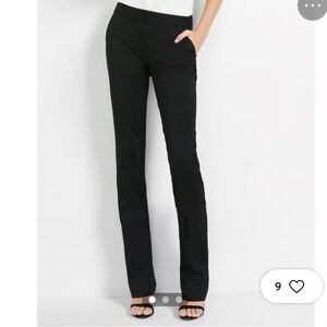 Express Columnist Black Flare Wide Leg Dress Pants Size 4R